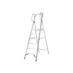 Hymer - escabeau aluminium grande plateforme (avec rampes et roues en option) ? 4 � 12 marches