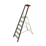 Escalux - escabeau en aluminium professionnel 6 marches haut. travail 3, 24 m - prolux plus