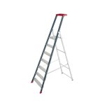 Escalux - escabeau en aluminium professionnel 7 marches haut. travail 3, 45 m - prolux plus