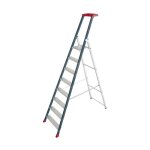 Escalux - escabeau en aluminium professionnel 8 marches haut. travail 3, 66 m - prolux plus