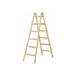 Escabeau bois 2x12 marches - hauteur atteignable 4. 75m - 71410 / 2x12