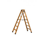 Centaure - escabeau double accès bois 2x6 marches + tablette - hauteur de travail 2, 90m Centaure - escabeau double accès bois 2x6 marches + tablette - hauteur de travail 2, 90m