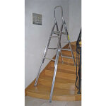 Echelle direct - escabeau 4 marches pour escalier - hauteur de travail max 2m88 - 19104pdn Echelle direct - escabeau 4 marches pour escalier - hauteur de travail max 2m88 - 19104pdn