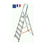 Escalux - escabeau mnager de scurit aluminium 6 marches hauteur 3, 20 m - alumixte