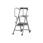 Matisre - escabeau pro 4 marches - hauteur de travail max. 2. 95m - pirlf4 / alu