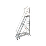 Matisre - escabeau roulant de 8 marches - hauteur de travail maximale de 3. 78m - 19608el12b