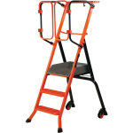 Escabeau s�curis� pirl gardia 70 cm ? plateforme large ? portillons automatiques ? hauteur de travail ...