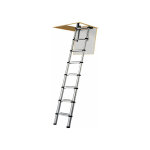 Escalier escamotable t�lescopique - hauteur de sol � sol: de 2. 43 � 2. 88m - 301001