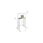 Escalux - echafaudage aluminium c: 150 kg hauteur 4. 1m