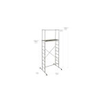 Escalux - echafaudage aluminium c: 150 kg hauteur 4. 7m