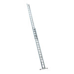 Escalux - echelle aluminium semi - professionnelle coulissante  corde 2x17 haut travail 8, 80 m - escalux ...