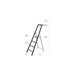 Escalux - escabeau en aluminium professionnel 4 marches haut. travail 2, 80 m - prolux plus Escalux - escabeau en aluminium professionnel 4 marches haut. travail 2, 80 m - prolux plus
