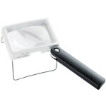 Eschenbach - 2034 loupe � main grossissement: 3. 5 x lentille: (l x l) 75 mm x 50 mm blanc, noir