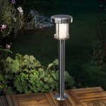 Esotec ? lampadaire solaire pir ancona pro 71 cm ? duo color avec choix de lumi�re ? indice de protection ...