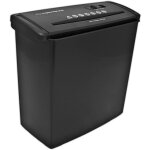 En101 destructeur de papier destruction en bandes 22 cm noir - esperanza