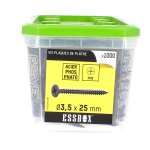 Essbox de 1000 vis placo t�te trompette philips 3. 5x25 acier phosphat�