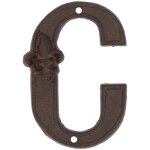 Lettre de maison c en fonte