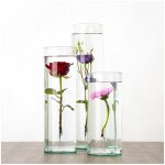 Esschert design - vase fleur immerge - d 12, 2 x h 30 cm - verre - livraison gratuite