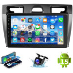 Essgoo - autoradio 9 pouces android 15 pour ford fiesta mk5 2002 - 2008, apple carplay, wifi - 1 + 32g ...