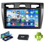 Essgoo - autoradio 9 pouces android 15 pour ford fiesta mk5 2002 - 2008, apple carplay, wifi - 4 + 64g ...
