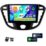 Essgoo - autoradio android 14 gps fm rds + cam�ra pour ford transit custom 2012 - 2021 - 4 + 64g cam
