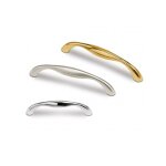 Poign�e bell 7051 - talla nickel� bross�. 112x13x31mm. entraxe 96mm.