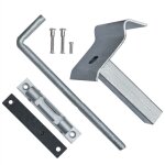 Butée de portail de jardin set en métal galvanisé Butée de portail de jardin set en métal galvanisé