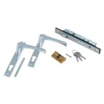 Estexo - set cylindre de serrure + serrure à encastrer + 2 poignées de porte de jardin Estexo - set cylindre de serrure + serrure à encastrer + 2 poignées de porte de jardin