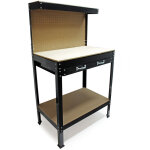 �tabli d?atelier 1200x550x1500mm table plan de travail paroi perfor�e �tag�re tiroir de rangement