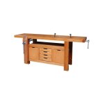 Outifrance - etabli bois de menuisier professionnel longueur 2, 00m  caisson