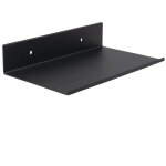 Vurahome - �tag�res murales en m�tal . �tag�re flottante � suspendre noir en forme de l. �tag�res murales ...