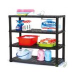 Etagre en rsine 4 tagres, modulaire 60x30x133 cm, pour l'entretien des outils