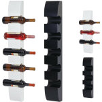 Nova - tag�re � vin colmar, �tag�re murale � bouteilles en bois, pour 3 bouteilles 54x13x9cm - blanc