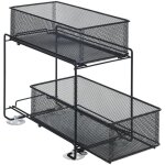�tag�re wenko gioma noire en m�tal avec 2 tiroirs coulissants pour rangement cuisine et organisateur ...