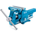 Etau 120 mm + m�choires interchangeables, enclume, �cartement de m�choires 150 mm, �tabli - heuer