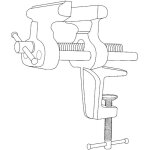 Etau agrafe amateur 90 mm outifrance