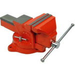 Etau d'�tabli pivotant en fonte - base pivotante 100 mm