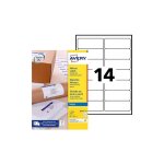 Avery - etiquettes adresses jet d'encre 99, 1 x 38, 1 mm j8163 - 40 - pochette de 560