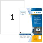 Etiquette plastique herma 9500 210 x 297 mm film de poly�thyl�ne blanc 10 pc(s) fixation permanente