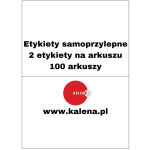 �tiquettes sans impression a4 210 / 148 1 / 2 - paquet de 100 pi�ces.