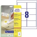 Etiquette universelles avery - zweckform 96 x 63. 5 mm papier blanc 240 pc(s) dcollable