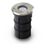 Vision - el - spot led extrieur etna - 3w encastrable bleu miidex lighting inox - 316