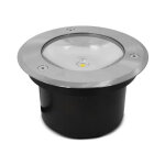 Etna vintage spot led encastrable sol 3w 4000k ip67 rond inox 316l miidex vision - el 707010