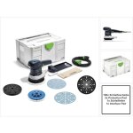 Festool ets 150 / 5 eq - plus ponceuse excentrique 310 w 150 mm + 150x disque de ponage + 2x protection ...