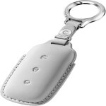 �tui de cl� de voiture galaxy l6 en cuir de vachette haut de gamme, blanc.