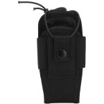 �tui holster sacoche talkie - walkie multifonction en tissu oxford avec ceinture noir