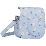 �tui de protection compact et mignon en cuir pu avec motif floral, bandouli�re et poche album pour appareil ...