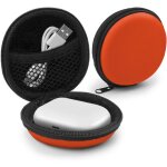 �tui universel pour �couteurs intra - auriculaires, protection rigide, transport multifonctionnel, orange. ...