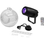 Eurolite led set de boule  facettes avec moteur, avec clairage led 30 cm c096461
