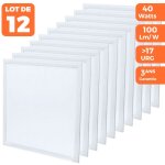 Europalamp - 12 dalles led premium ultra slim 600x600 40w blanc neutre 4000k